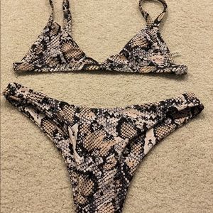 Zaful snake skin bikini!